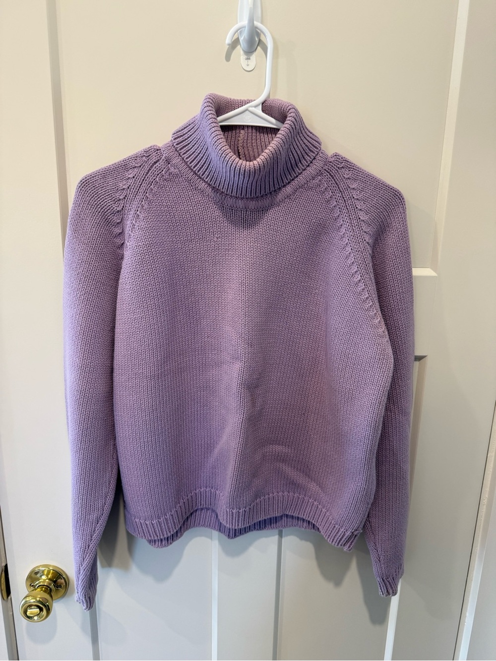 JEANNE PIERRE Lavender Turtleneck Sweater